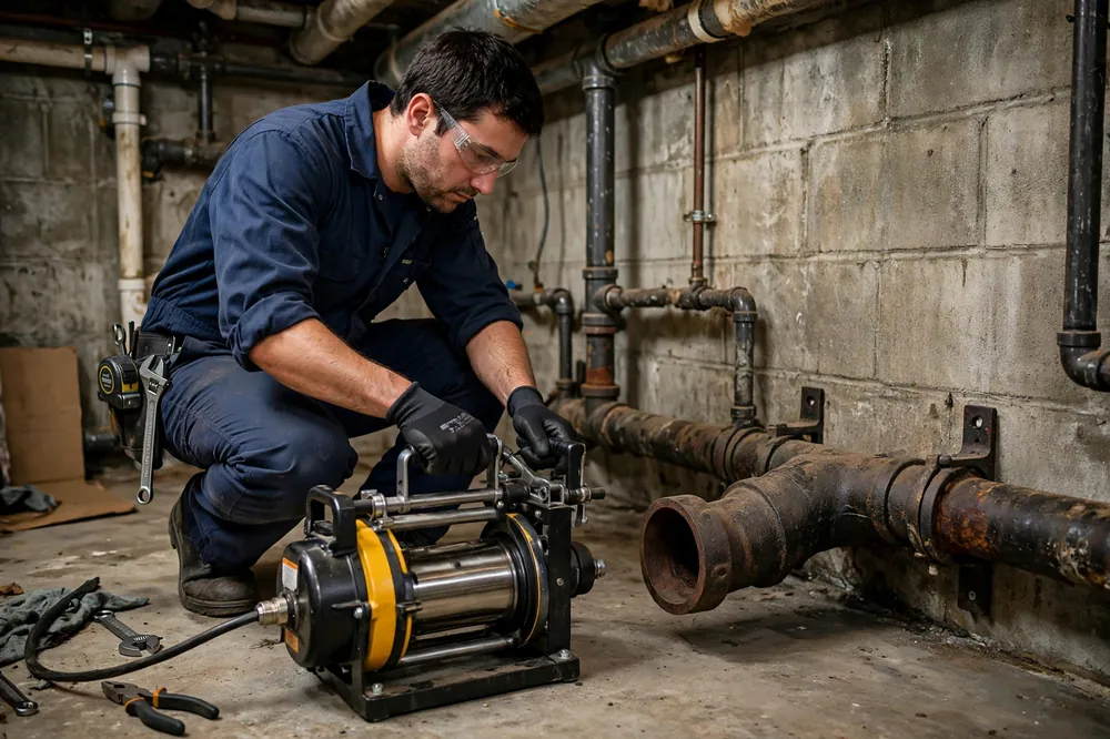 Cast iron pipe descaling service in Newark, DE