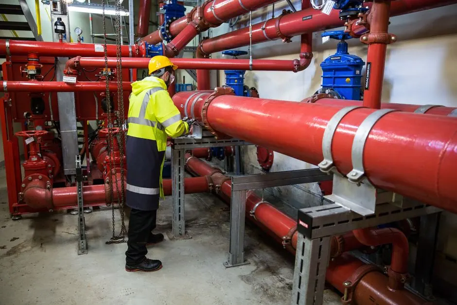 Technician reviewing a repair plan